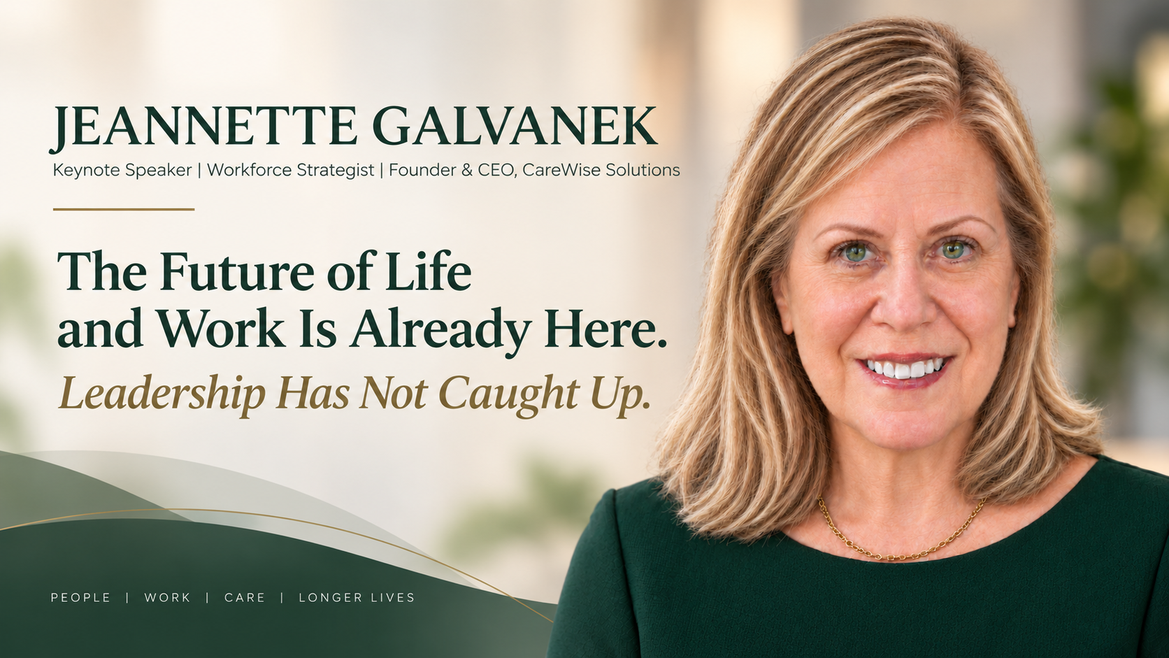 Jeannette Galvanek keynote speaker banner